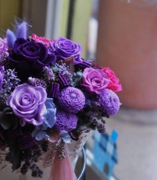 #preservedflower #purple #lavender #rose #ピンポンマム #プリザーブドフラワー