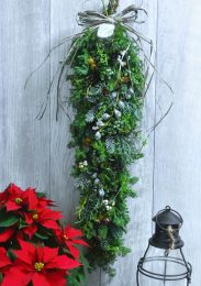 府中市の花屋　フレッシュグリーンのクリスマスリース　クリスマスガーランド